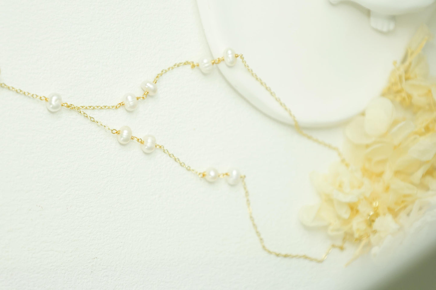 Raw Amethyst & Pearl Wire Wrapped Necklace
