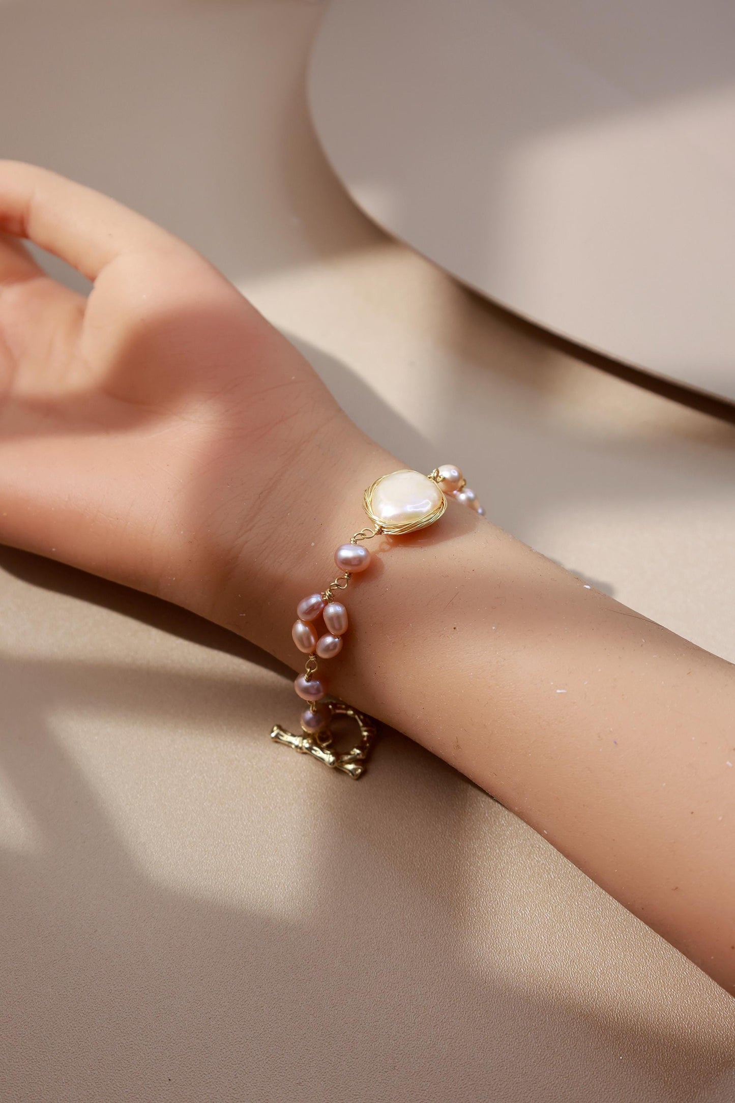 Baroque Pearl Bow Knot Bracelet