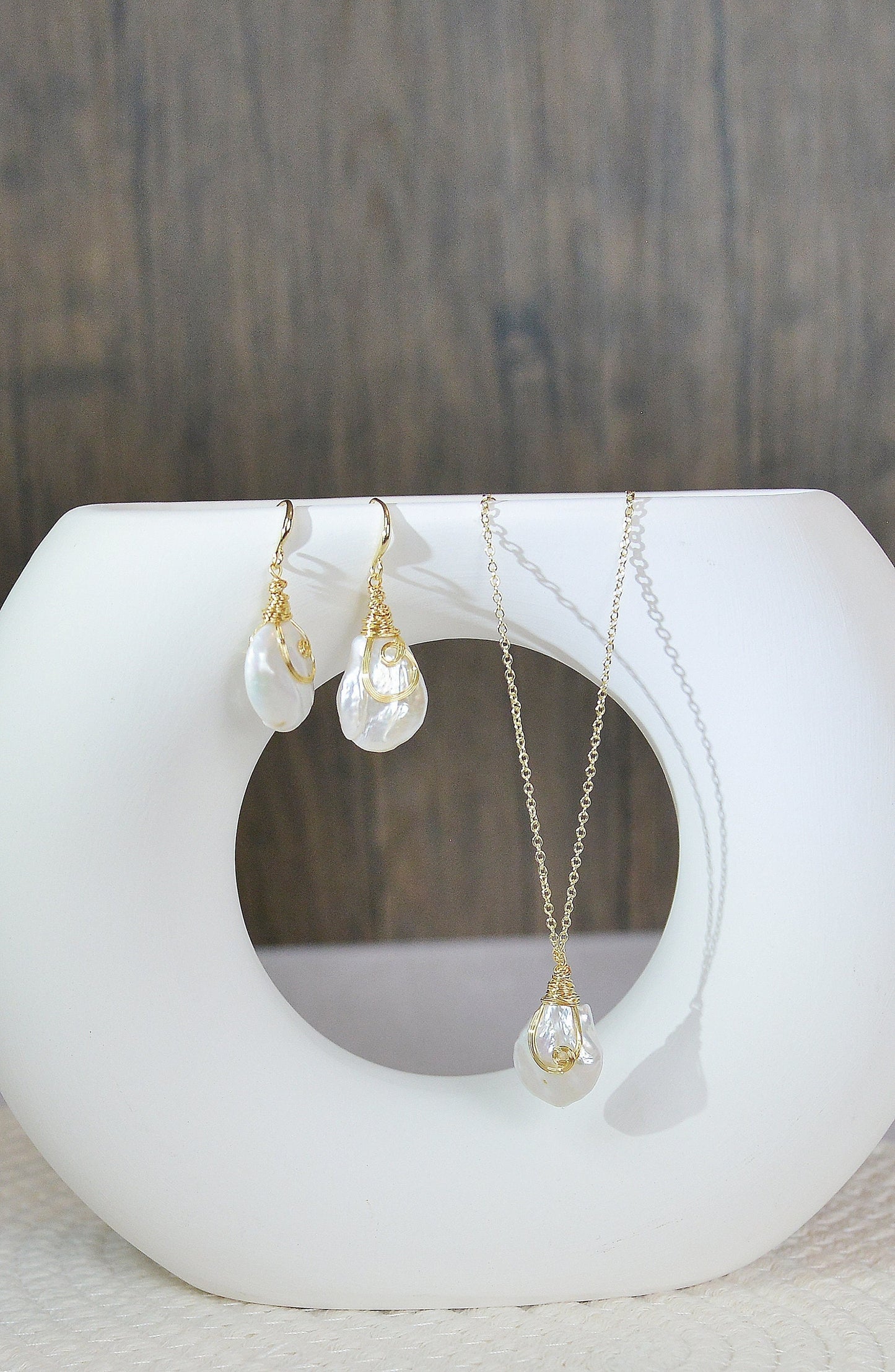 Baroque Pearl Luxury Jewelry Set
