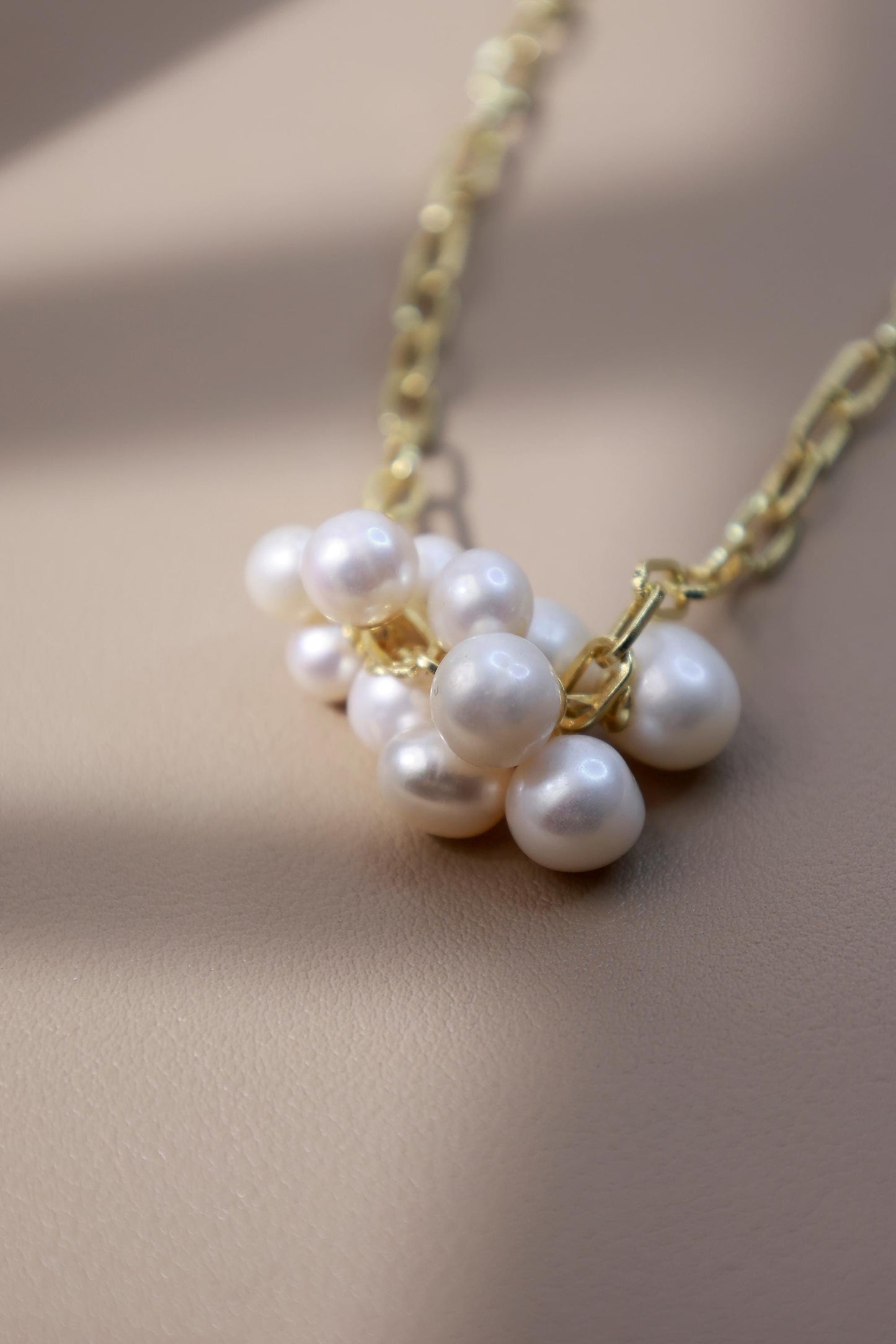 Vintage Pearl Cluster Statement Pendant