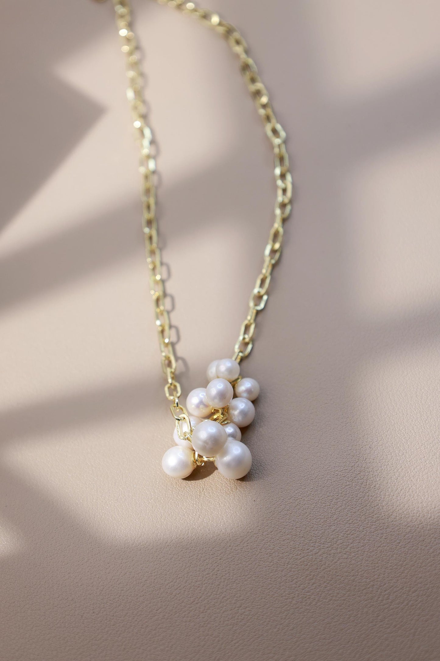 Vintage Pearl Cluster Statement Pendant