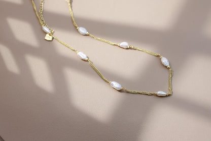 Cloud-Like Pearl Cluster Necklace