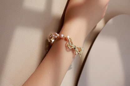 Baroque Pearl Bow Knot Bracelet
