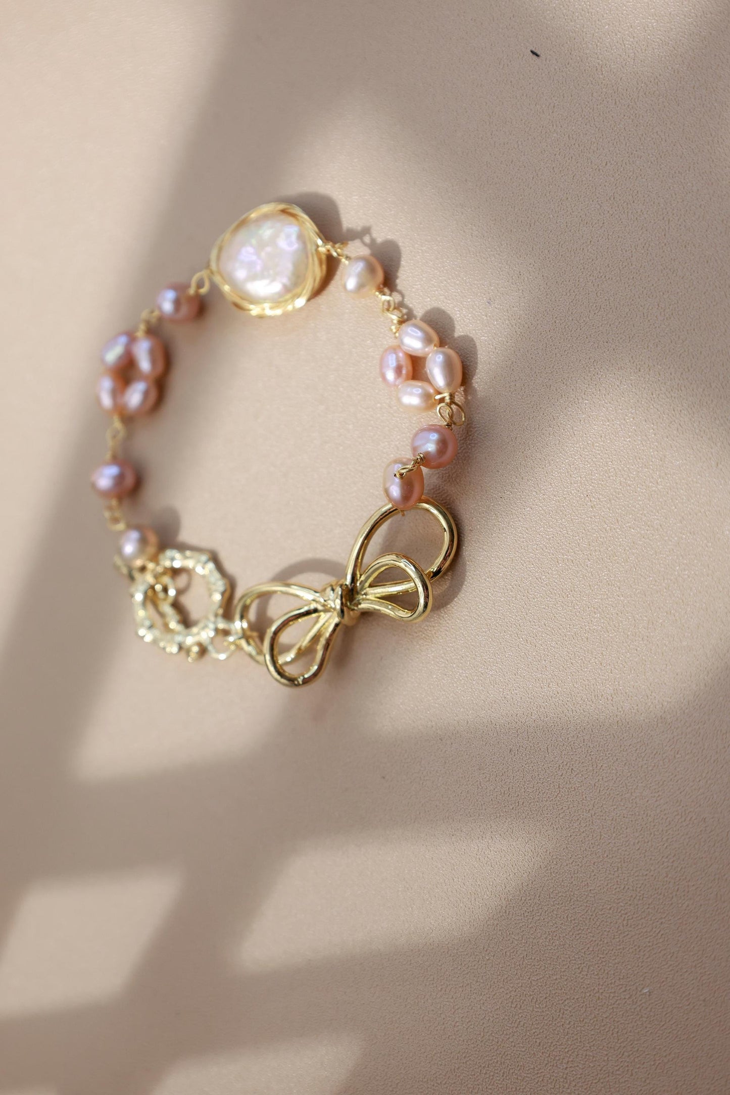 Baroque Pearl Bow Knot Bracelet