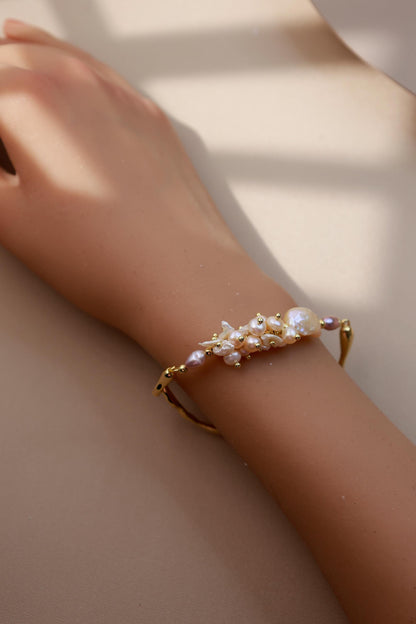 "Flowers in Bloom" Baroque Statement Bangle