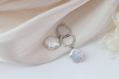 Plum Blossom Baroque Pearl Earrings