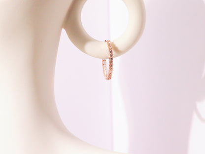 Pavé Zircon & Pearl Hoop Earrings – Silver, Gold & Rose Gold