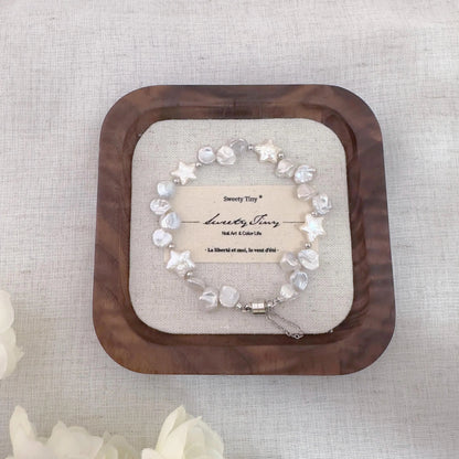 Baroque Pearl Bracelet - Crafted with Brass
