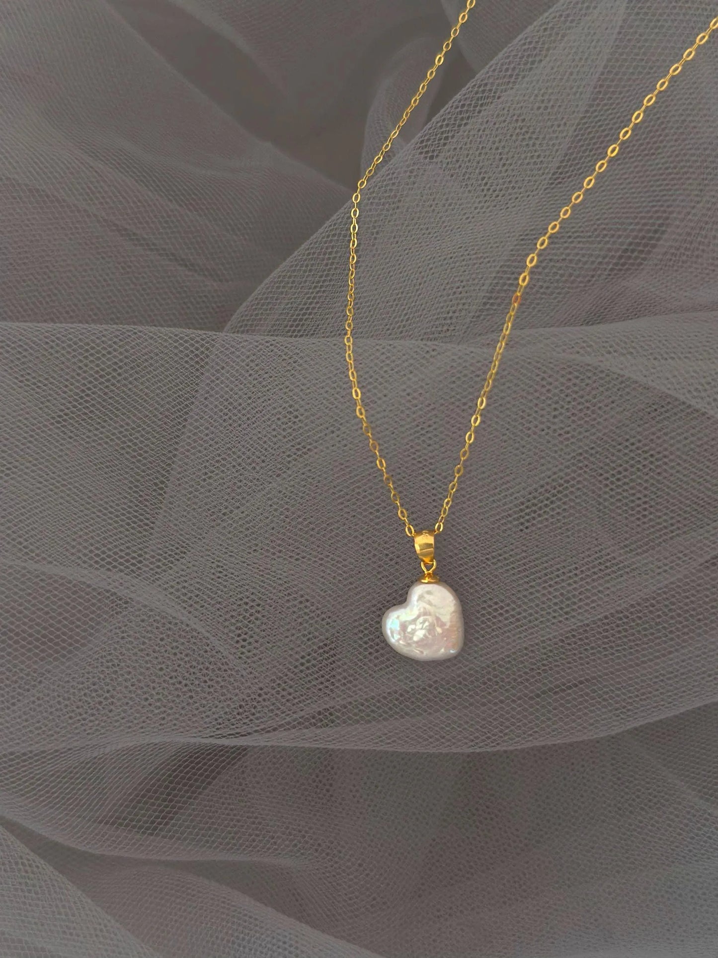 Baroque Pearl Pendant Necklace - Crafted with Sterling silver