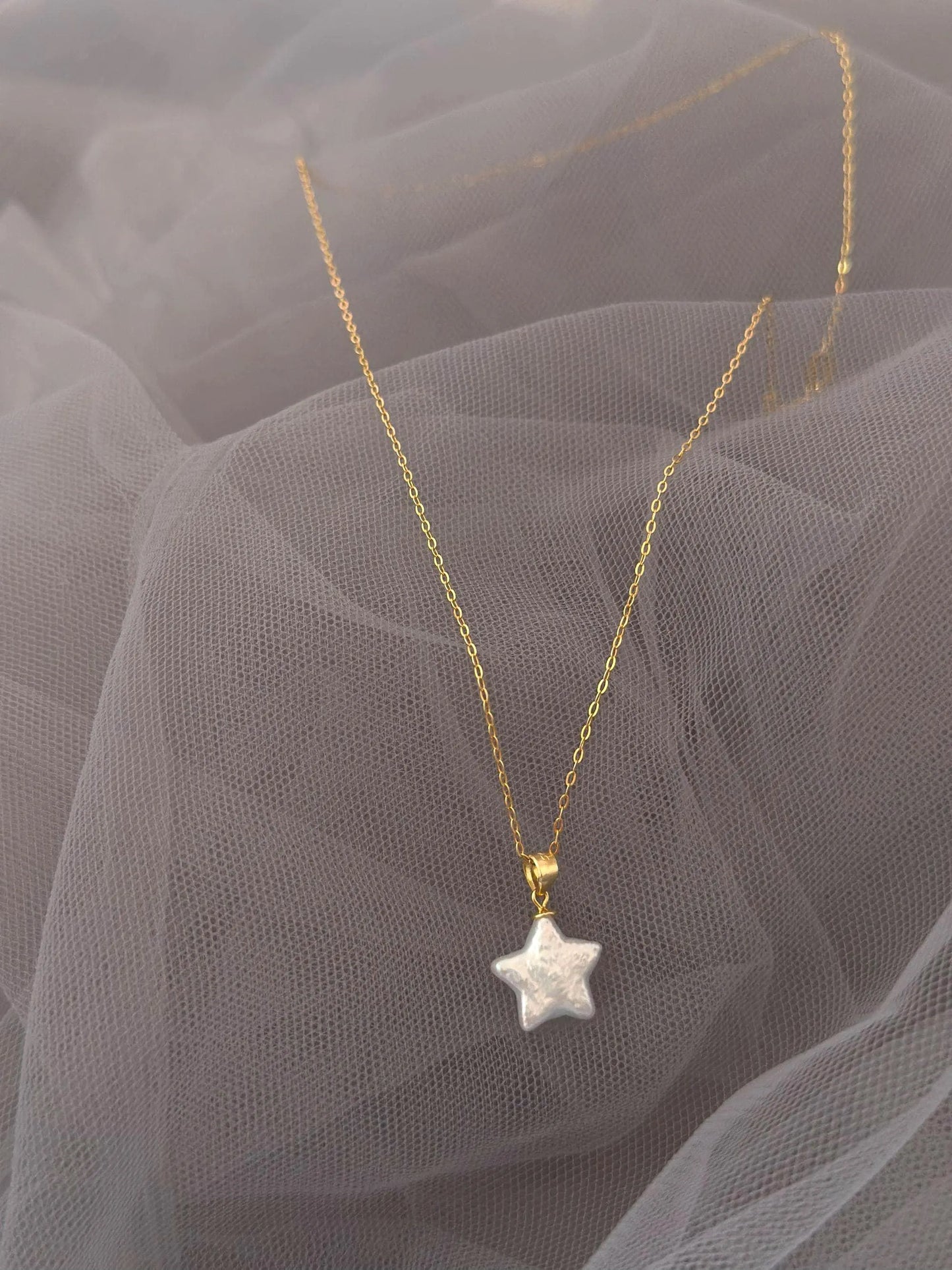 Baroque Pearl Pendant Necklace - Crafted with Sterling silver