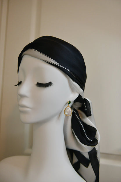 Wire Wrapped Natural Baroque Pearl Dangle & Drop Earrings/ Vintage