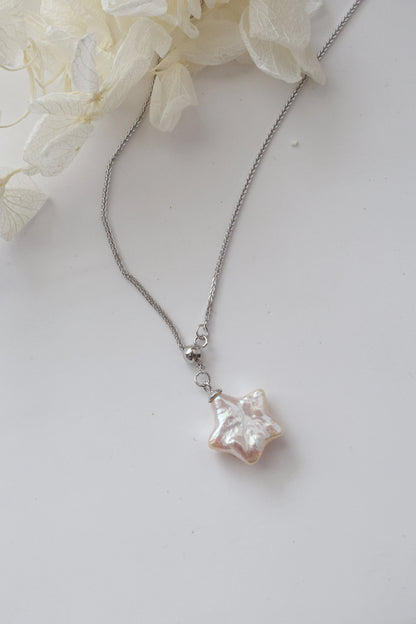 Sterling Silver Pearl Y Necklace - Crafted with Natural Pearl