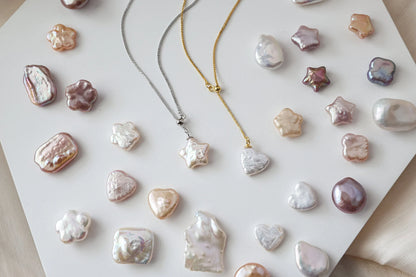 Sterling Silver Pearl Y Necklace - Crafted with Natural Pearl