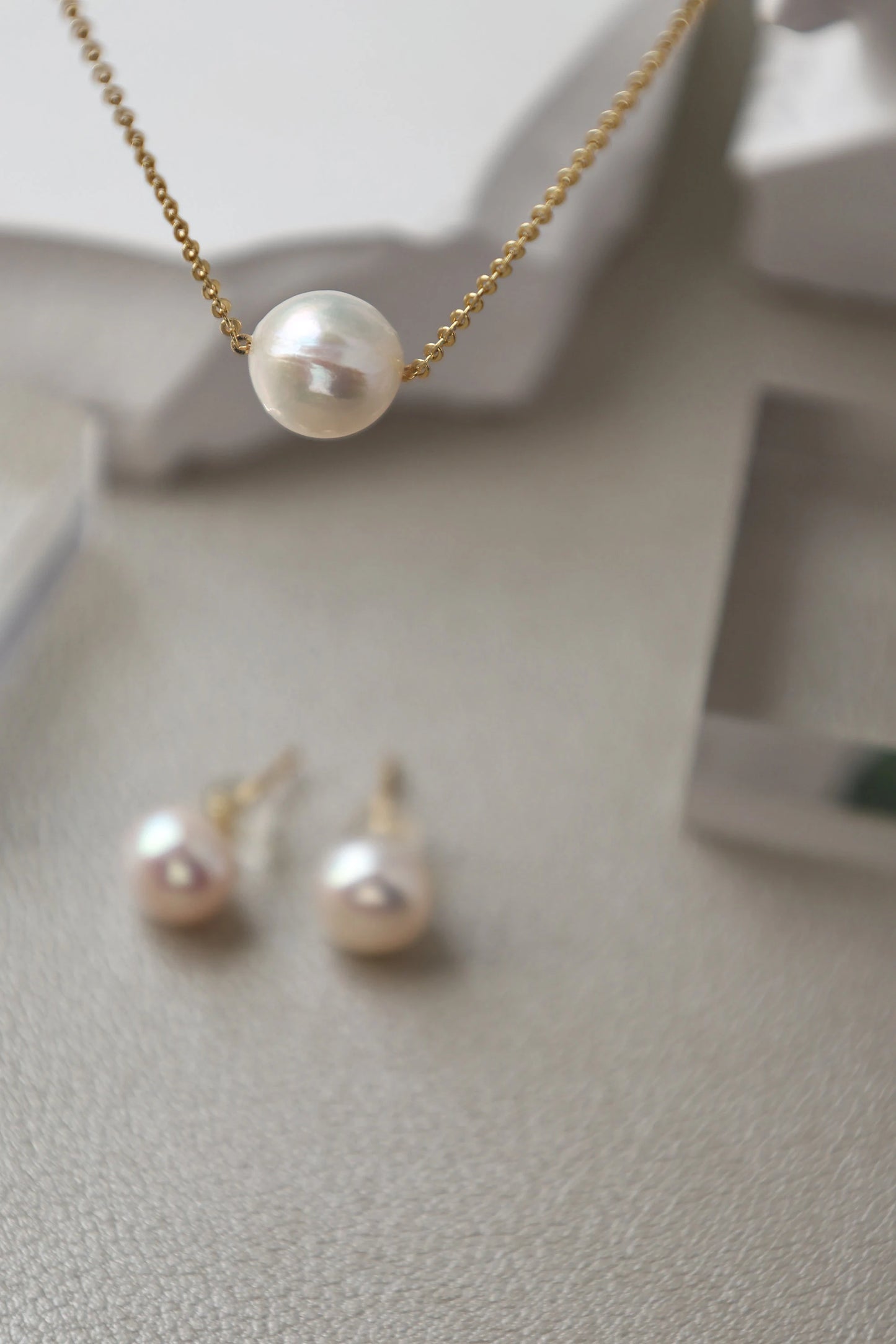 Handmade Pearl Jewelry Set - Crafted with Genuine White Pearl