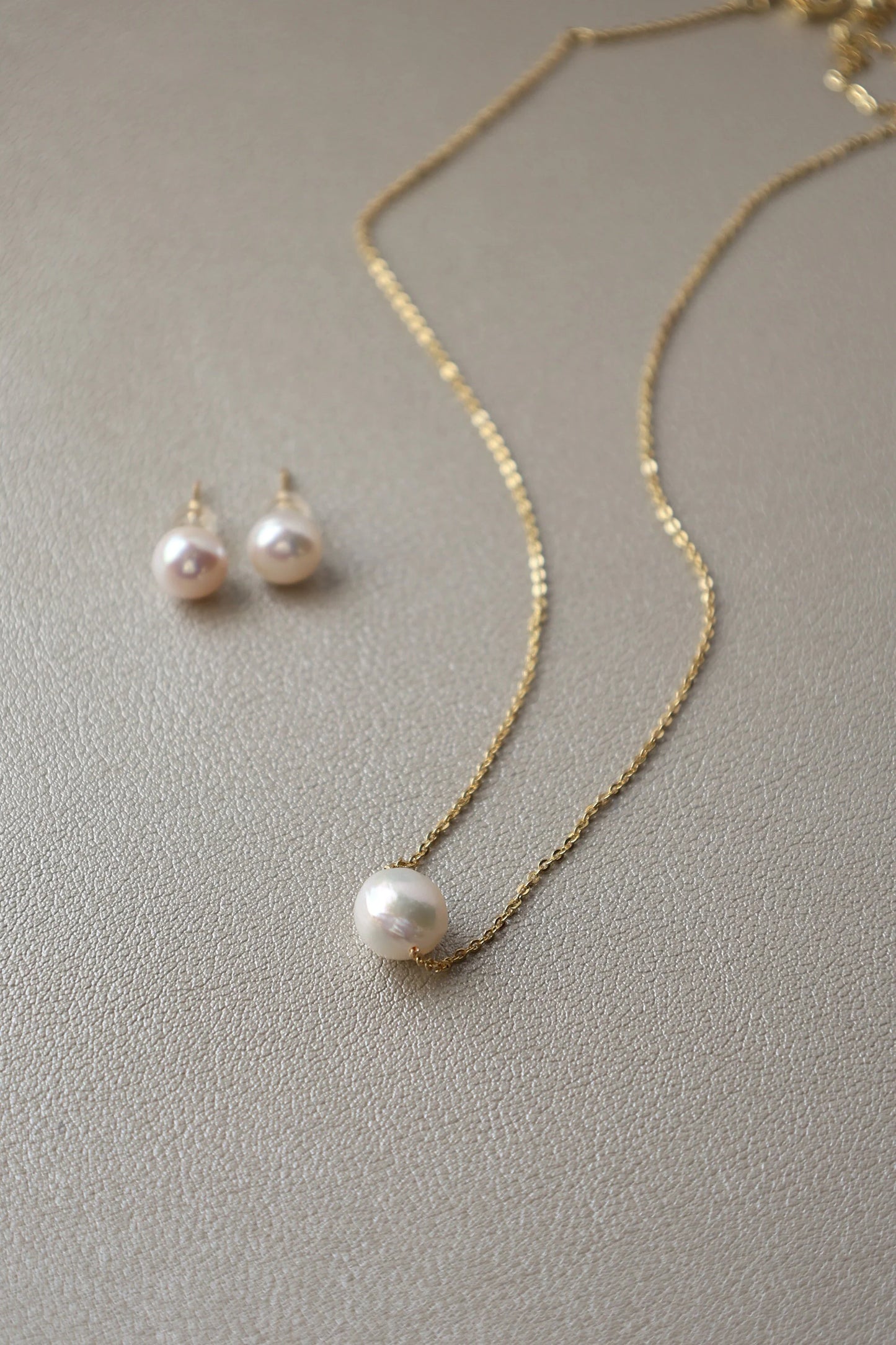 Handmade Pearl Jewelry Set - Crafted with Genuine White Pearl