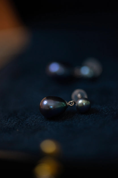 Freshwater Pearl Drop Earrings - Crafted with Silver