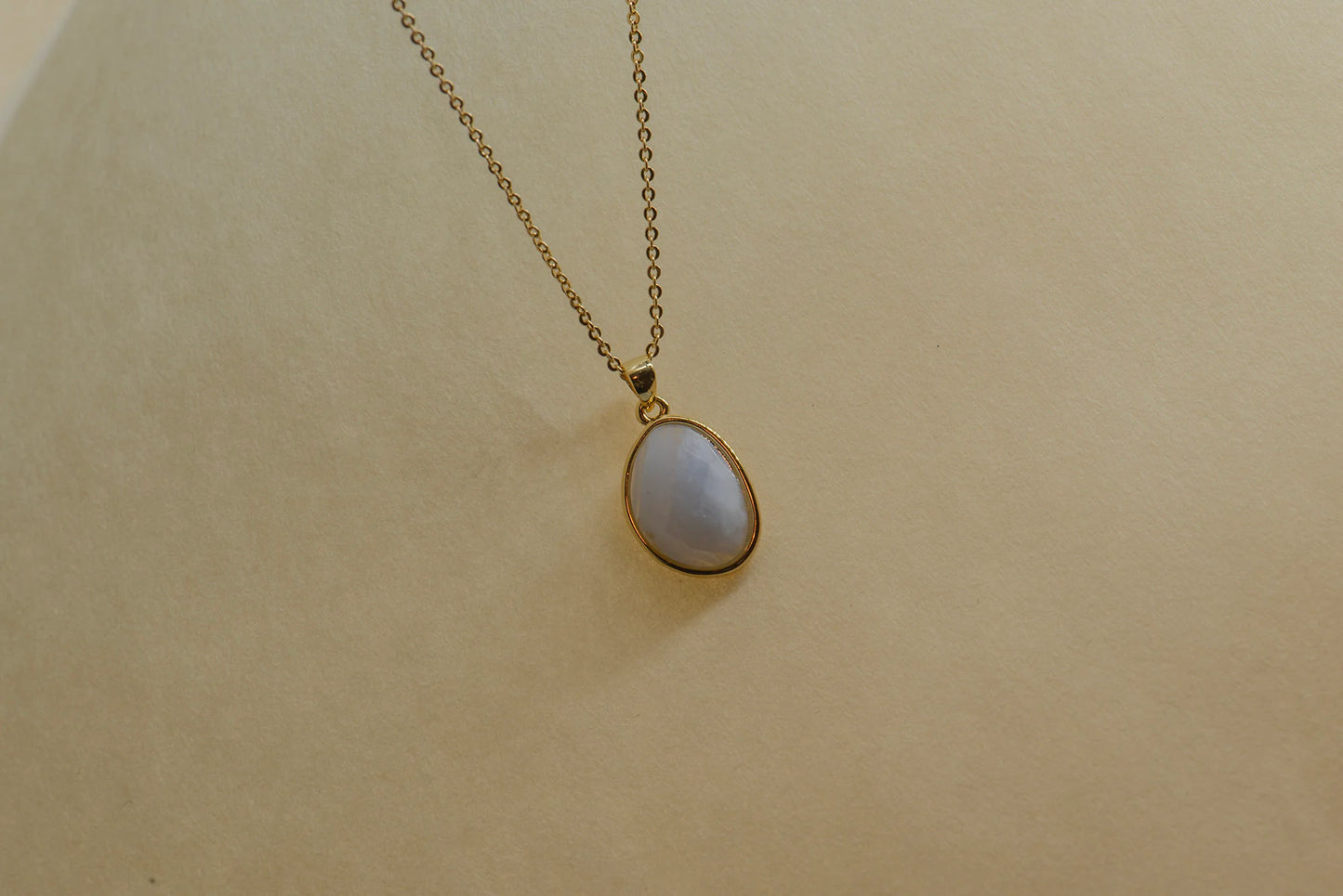Teardrop Lapis Lazuli Necklace - Crafted with Blue Lace Agate, Apis Lazuli