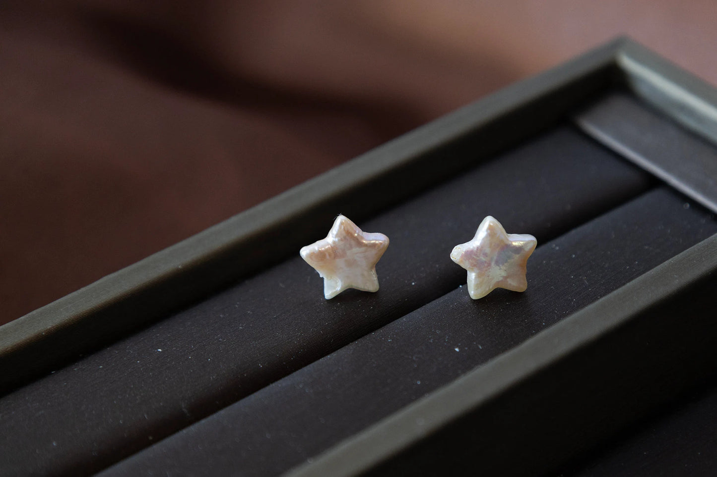 Handmade Sterling Silver Freshwater Pearl Stud Earrings - Crafted