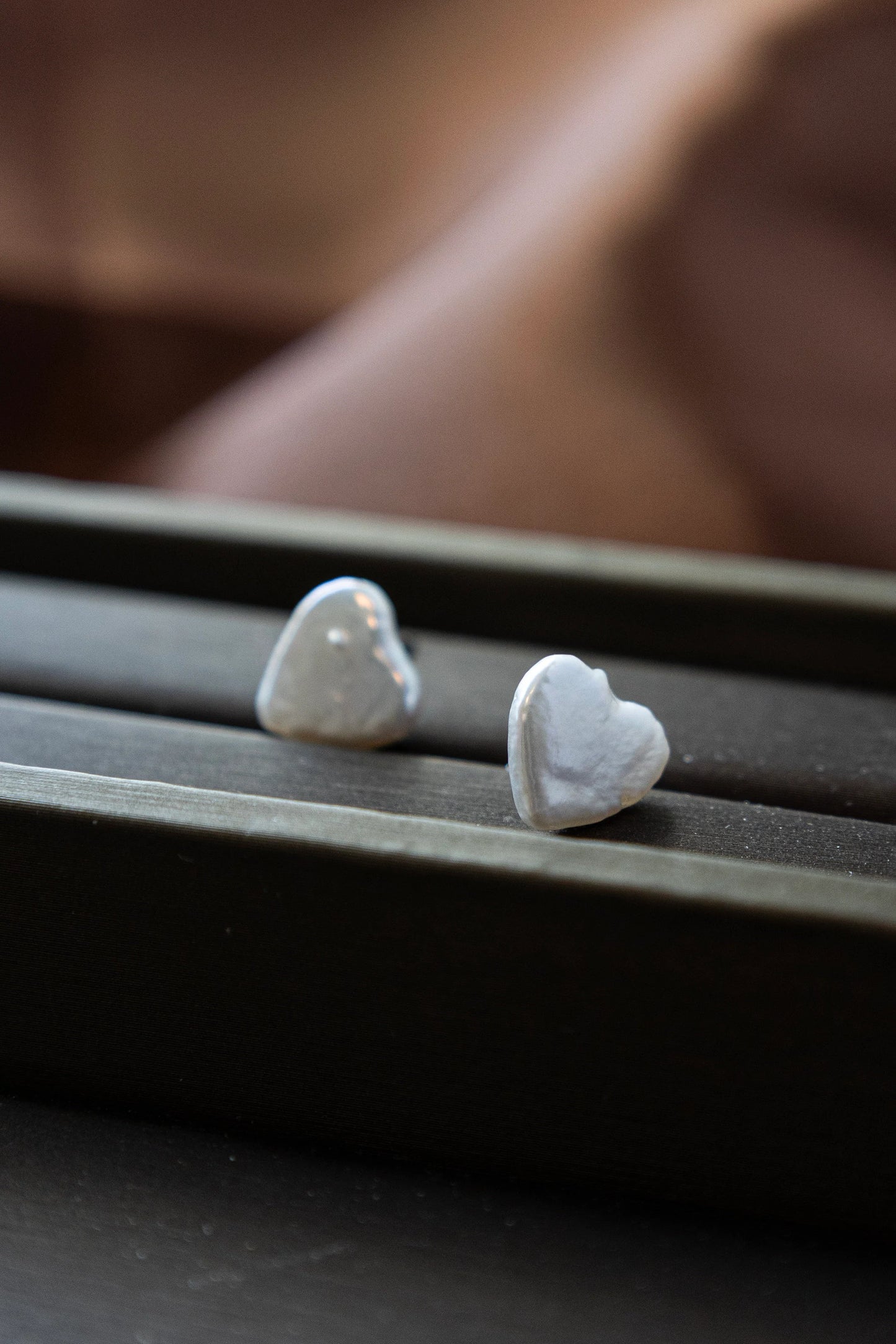 Handmade Sterling Silver Freshwater Pearl Stud Earrings - Crafted