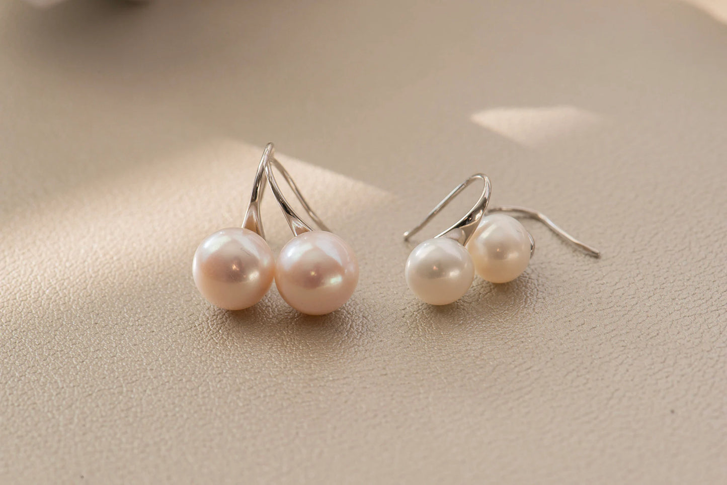Freshwater Pearl Drop Earrings - Crafted with Silver