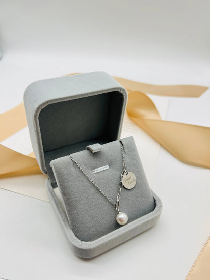Handmade Sterling Silver Pearl Necklace