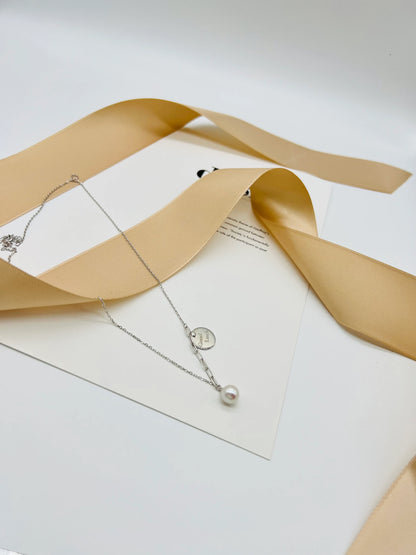 Handmade Sterling Silver Pearl Necklace