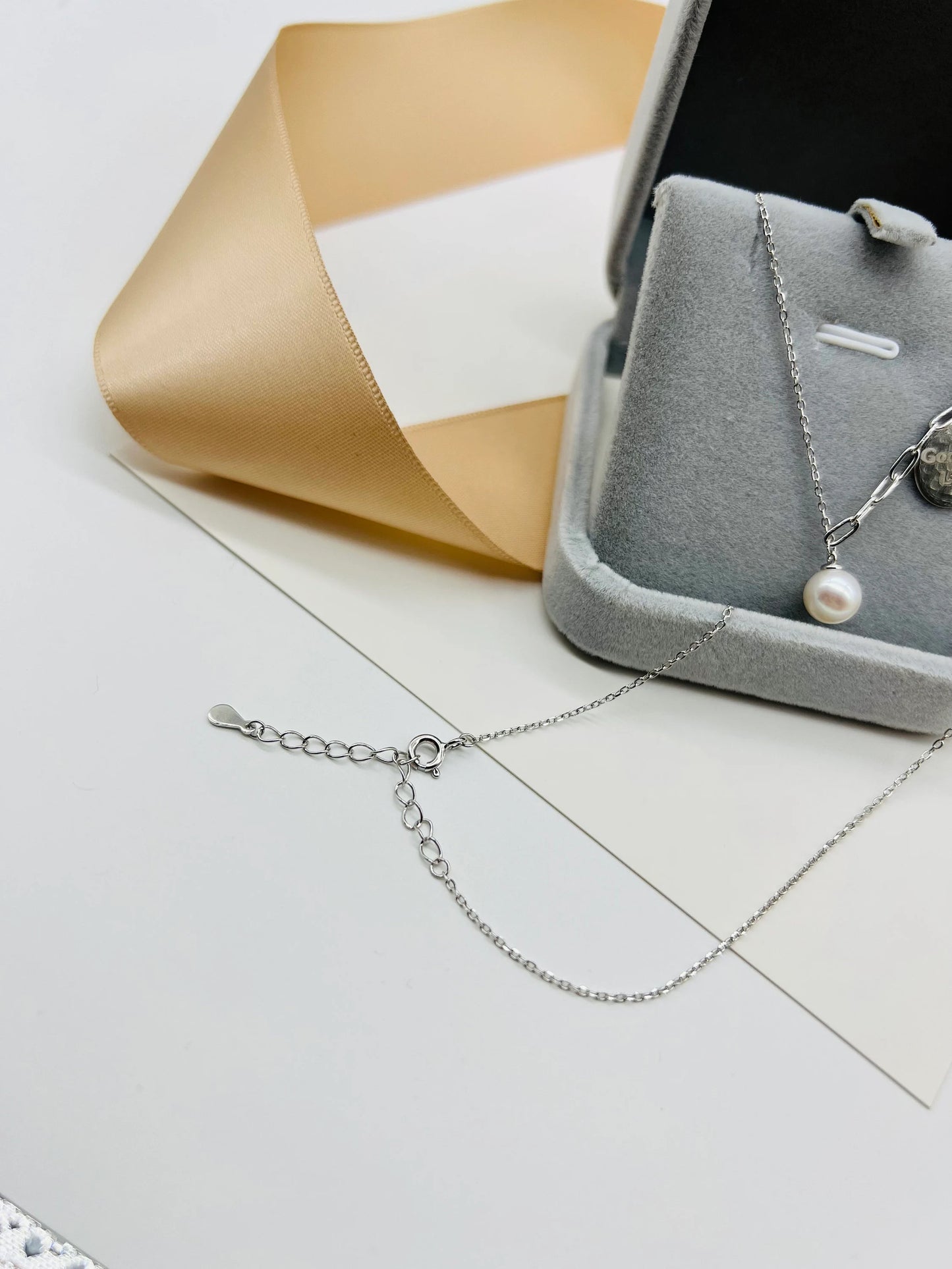 Handmade Sterling Silver Pearl Necklace