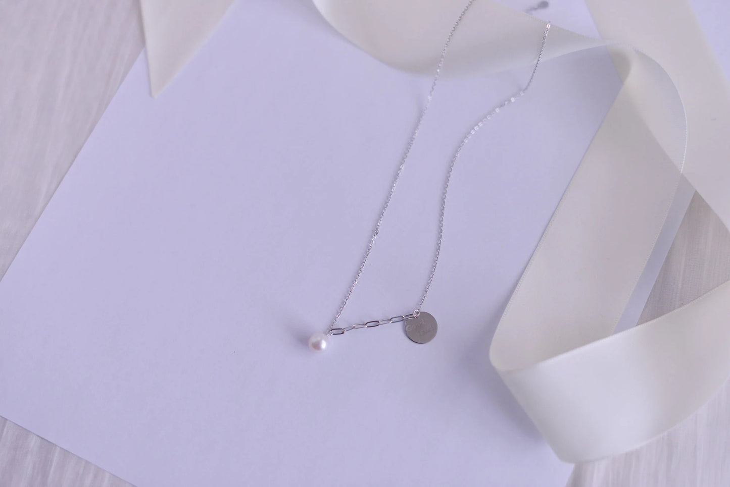 Handmade Sterling Silver Pearl Necklace