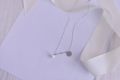 Handmade Sterling Silver Pearl Necklace