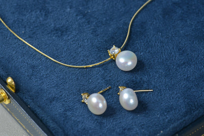 Handmade Sterling Silver Pearl Jewelry Set