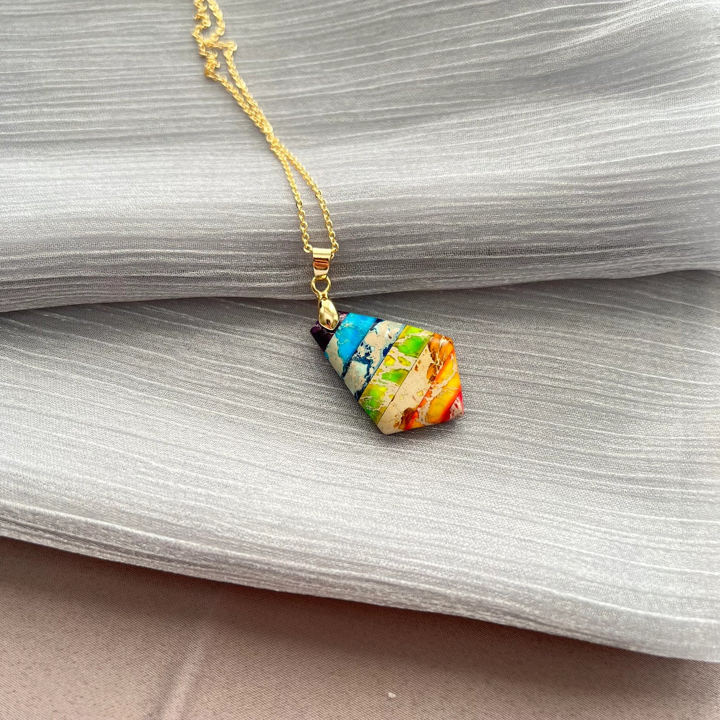 Handmade natural gemstone jewelry/Regalite pendant necklace/charming