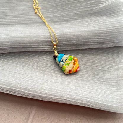 Handmade natural gemstone jewelry/Regalite pendant necklace/charming