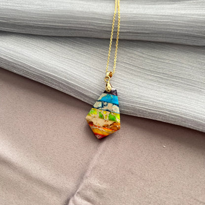 Handmade natural gemstone jewelry/Regalite pendant necklace/charming