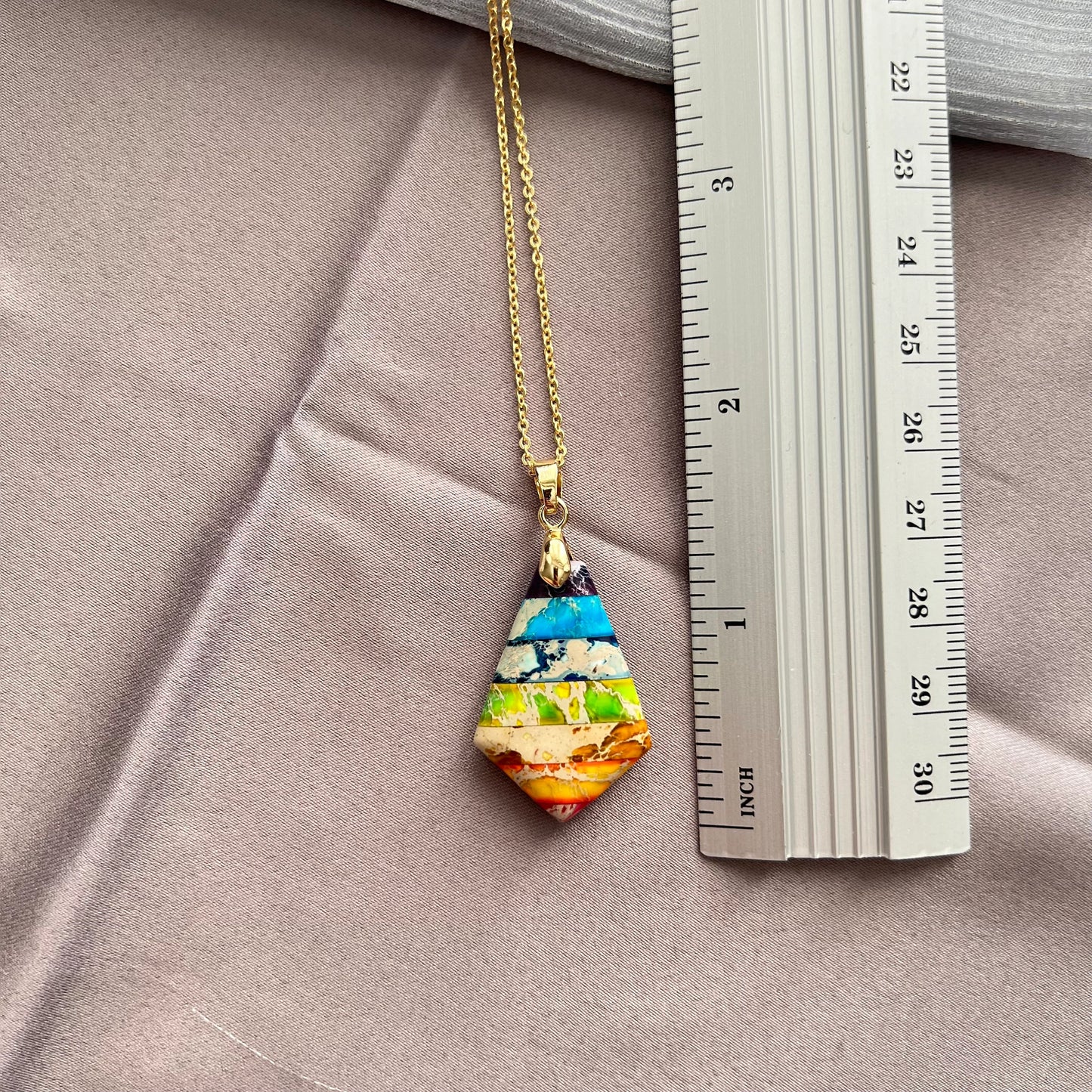 Handmade natural gemstone jewelry/Regalite pendant necklace/charming
