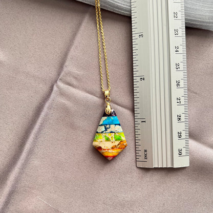 Handmade natural gemstone jewelry/Regalite pendant necklace/charming