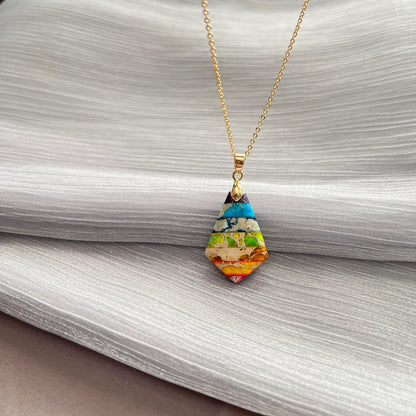 Handmade natural gemstone jewelry/Regalite pendant necklace/charming
