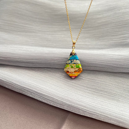 Handmade natural gemstone jewelry/Regalite pendant necklace/charming