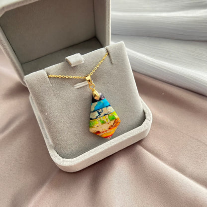 Handmade natural gemstone jewelry/Regalite pendant necklace/charming