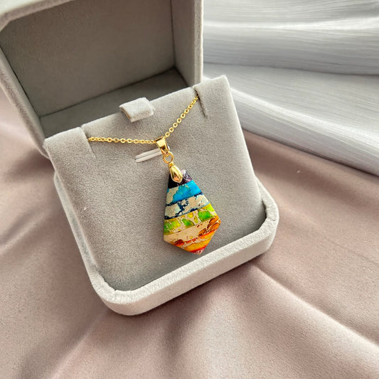 Handmade natural gemstone jewelry/Regalite pendant necklace/charming