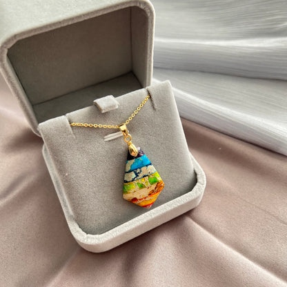 Handmade natural gemstone jewelry/Regalite pendant necklace/charming