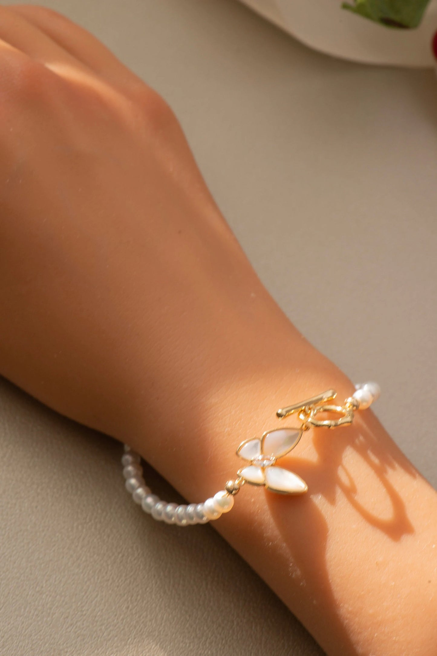 Handmade Pearl Bracelet - Crafted with Copper