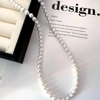 Handmade Pearl Necklace - Crafted with Sterling silver