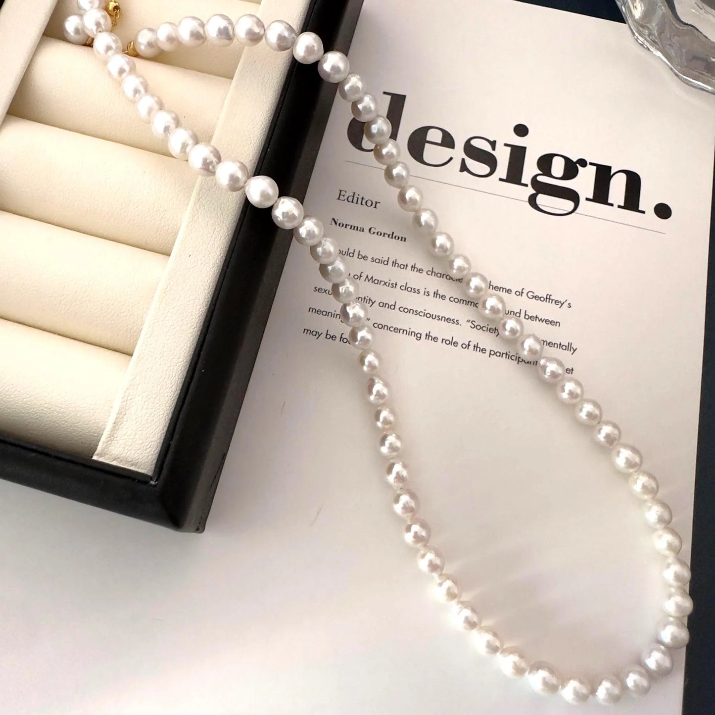 Handmade Pearl Necklace - Crafted with Sterling silver