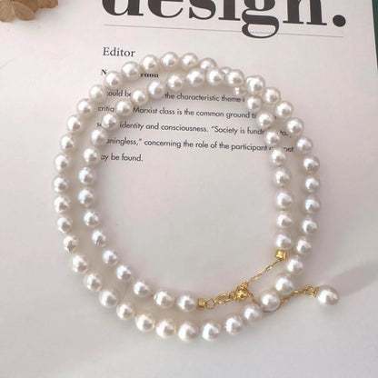 Handmade Pearl Necklace - Crafted with Sterling silver