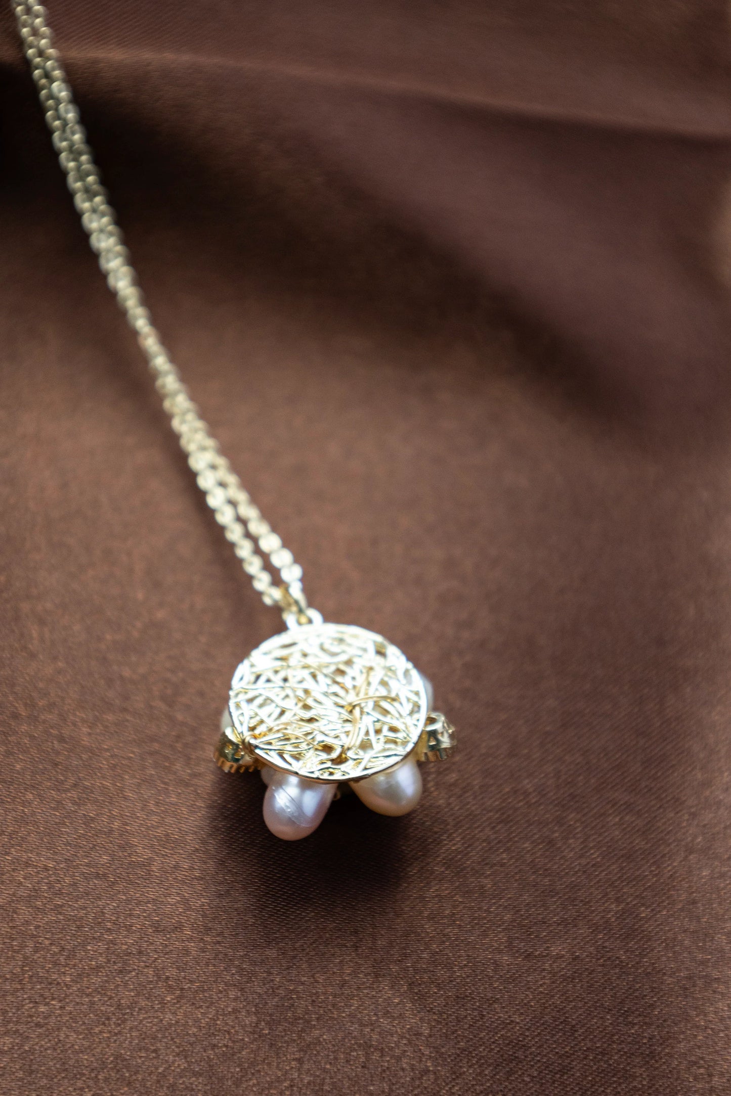 Handmade Pearl Flower Jewelry Set - Crafted with natural pearl,