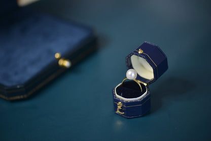 Sterling Silver Freshwater Pearl Ring - Crafted with natural pearl