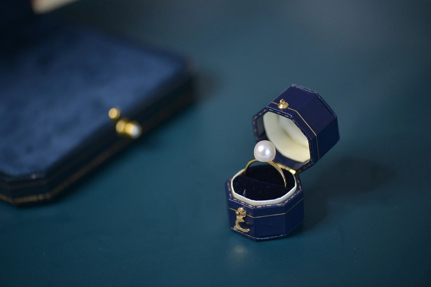Sterling Silver Freshwater Pearl Ring - Crafted with natural pearl
