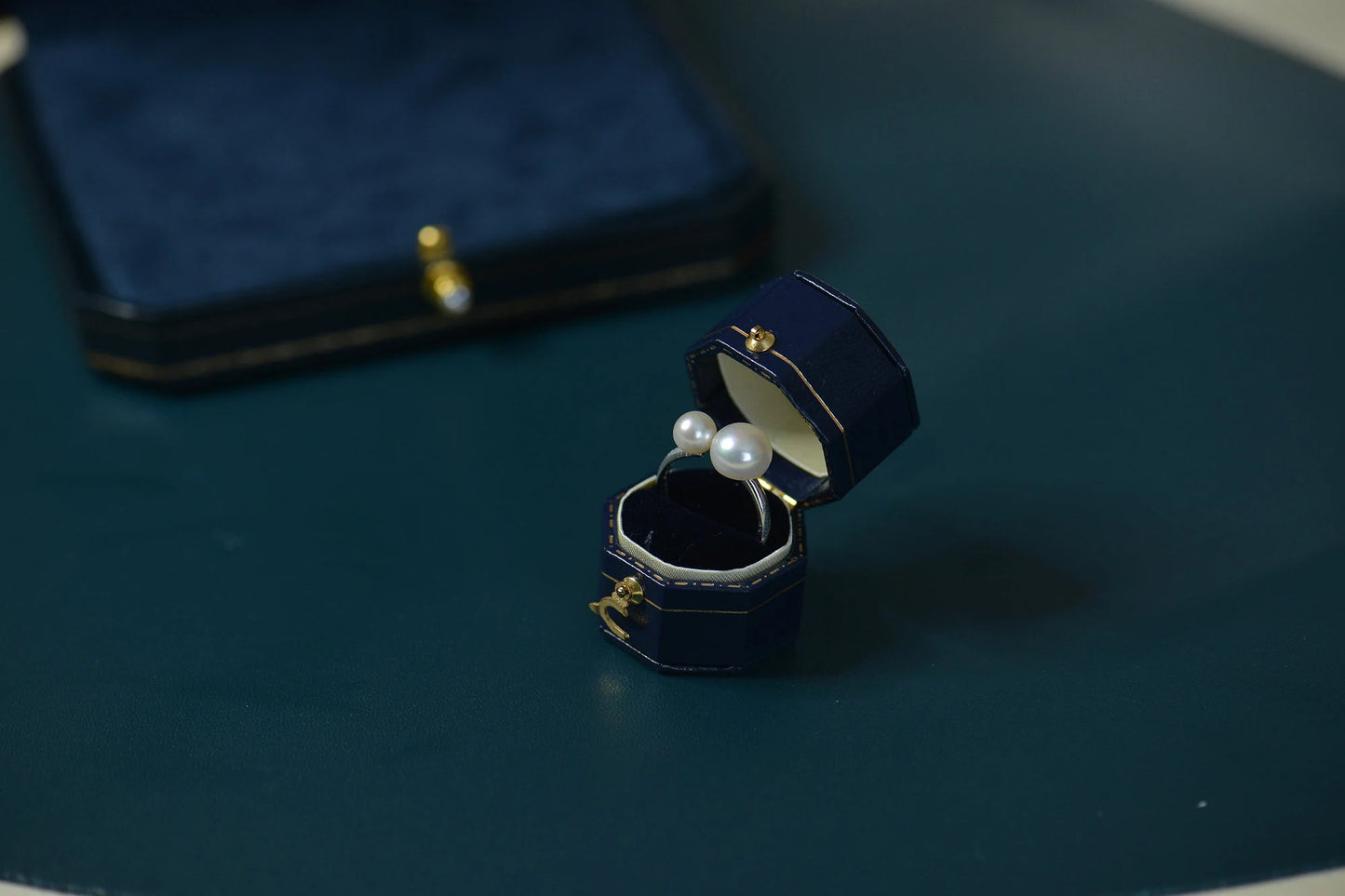 Double White Freshwater Pearl Open Ring - Craft with S925 Sterling Silver