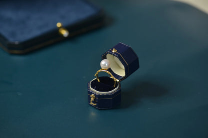 Dainty Sterling Silver Pearl Ring
