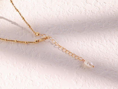 "Good Luck" Starburst & Pearl Necklace Set – Gold Satellite Chain Bridal Jewelry
